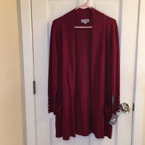 Cranberry JM Collection Cardigan
